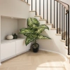 Green leaf plant potted ceramic flowerpot set for indoor Nordic-style living room and balcony decoration Application Scenario